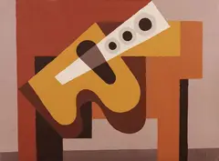 Léon Gischia, Chitarra, 1971, oil on canvas