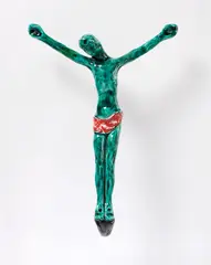 Crocifisso by Leoncillo Leonardi, Terracotta policroma, offered Apr 2026