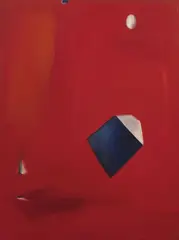 Pierre Montant, Objets cosmiques, 1974, oil on canvas