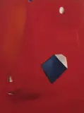 Pierre Montant, Objets cosmiques, 1974, oil on canvas