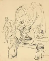 Ugo Capocchini, Studio per «Deposizione», pencil on paper