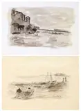 Due acquerelli by Gianni Vagnetti, A) San Vincenzo, offered Feb 2026