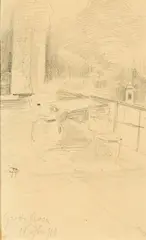 Pompeo Mariani, Grotto Rosa, 1919, disegno a pencil on paper