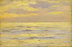 Alberto Zardo, Marina, oil on panel