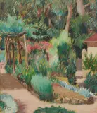 Franco Dani, Giardino, 1930, oil on canvas