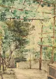 Raffaele Pontremoli, Paesaggio, acquarello on paper