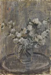 Vaso di fiori by Mario Marcucci, 1945, tempera on cardboard, offered Feb 2026