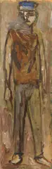 Figura di giovane by Mario Marcucci, 1952, oil on panel, offered Feb 2026