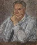 Mario Marcucci, Ritratto di Bruno Innocenti, oil on canvas