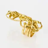 Nino Franchina, Anello scultura in oro giallo, Oro