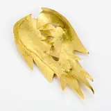 Nino Franchina, Spilla scultura in oro giallo, Oro