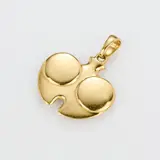 Giò Pomodoro, Pendente "Spore", 1995, Oro giallo
