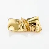Giò Pomodoro, Spilla "Superfici tensionate", 1995, Oro giallo