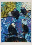 Gianni Dova, Senza titolo, lithograph a colori