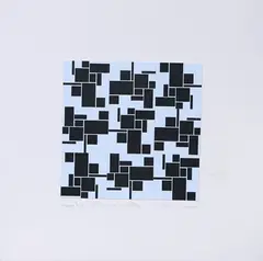 Rotazione by Getulio Alviani, collage on paper, offered Nov 2025