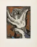 Marino Marini, Giocoliere e cavallo, 1977, etching and acquatinta