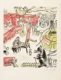 Marc Chagall, Révolution, 1963, lithograph a colori