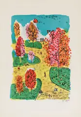 Franco Rognoni, Senza titolo, lithograph on paper