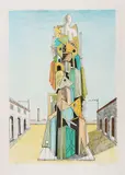 Giorgio de Chirico, Il Trofeo, 1976, lithograph a