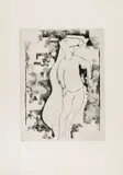 Marino Marini, La sorpresa, 1973, etching and puntasecca