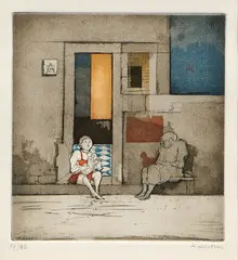 Karl Plattner, Senza titolo, etching