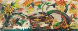 Silvio Loffredo, Fiori, tempera on panel