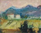 Paesaggio by Arturo Tosi, oil on cardboard, offered Nov 2025