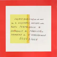 Jacques de la Villeglé, Alphabet sociopolitique, 1973, screenprint