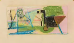 Armando Pizzinato, Senza titolo, 1947, pastel on paper
