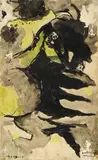 Graham Sutherland, Study for Entrance to Lane, 1939, ink and gouache on paper