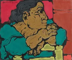 Domenico Cantatore, Figura, 1966, oil on canvas