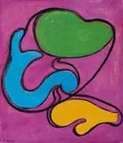 Pompeo Borra, Astratto, oil on canvas