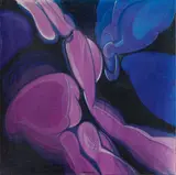 Gualtiero Mocenni, Crisalidi, 1974, acrylic and mixed media on canvas