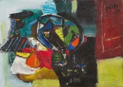 Guido Pajetta, Senza titolo, 1973, oil on canvas