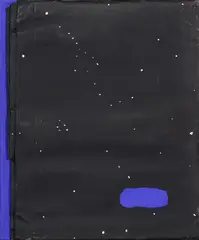 Cesare Berlingeri, Piccola notte, 1998, canvas ripiegata and mixed media