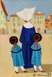 Rodolfo Marma, Monachina, 1976, oil on canvas board