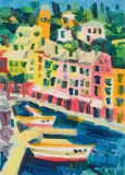 Portofino by Athos Faccincani, oil on canvas, offered Nov 2025