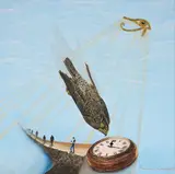 Riccardo Zancano, Frenesia ipnotica, 2019, oil and mixed media on canvas