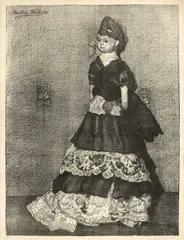 La bambola by Llewelyn Lloyd, 1916, lithograph on paper, offered Oct 2025