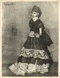 Llewelyn Lloyd, La bambola, 1916, lithograph on paper