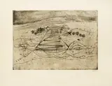 Johnny Friedlaender, Senza titolo, 1955, etching and acquatinta a colori
