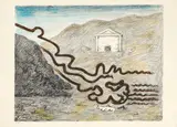 Giorgio de Chirico, Il fiume misterioso, 1969, lithograph a
