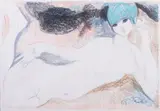 Bruno Paoli, Nudo, 1969, pastelli on paper