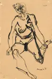 Ennio Morlotti, Nudo, pennarello on paper