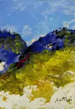 Sergio Scatizzi, Paesaggio, mixed media on card