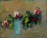 Sergio Scatizzi, Fiori, oil on panel