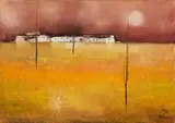 Lido Bettarini, Campagna, 1976, oil on canvas