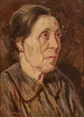 Mario Tozzi, Ritratto di donna, 1920, oil on cardboard