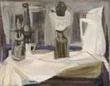 Giuseppe Ajmone, Natura morta, oil on canvas tesa on panel