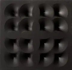 Stefano Brunello, Struttura radiale divergente, 2016, mixed media on panel